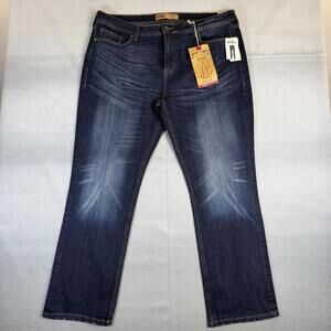 Seven7 Jeans Mens 40x32 Blue Classic Straight Dark Wash 4 Way Stretch Denim NWT
